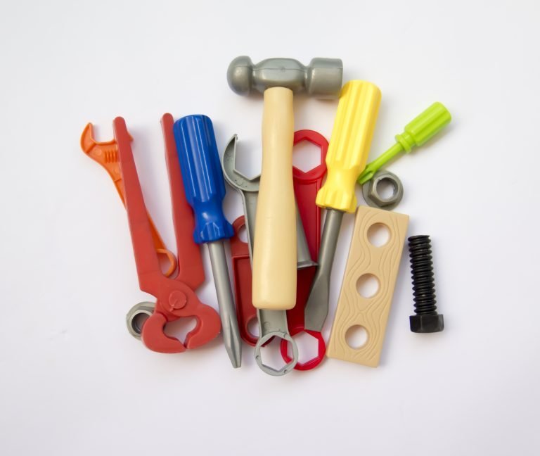 wooden tool kit for toddlers