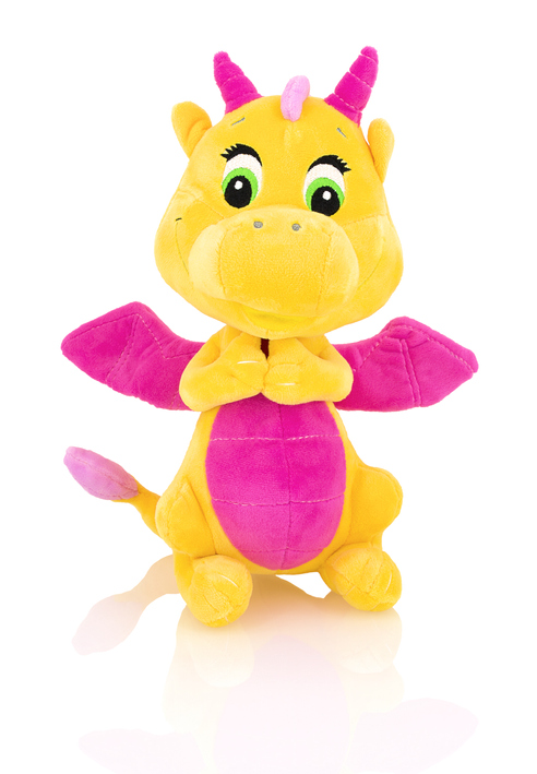 pink plush dragon